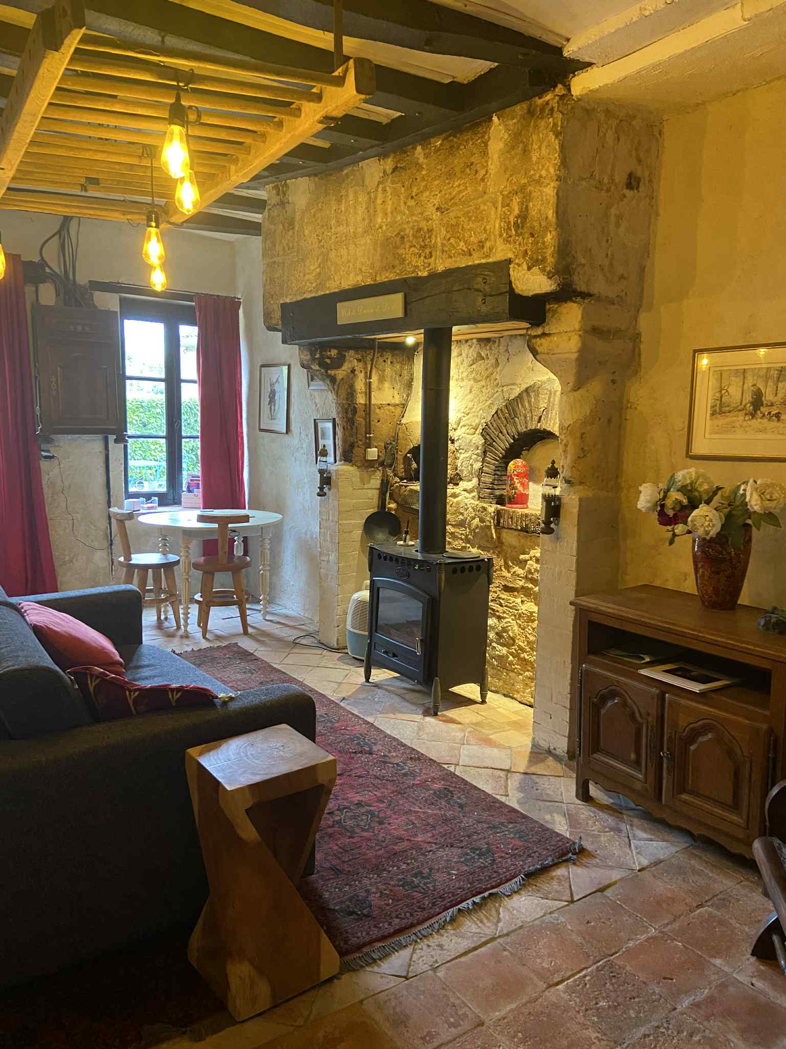 Inside the cottage